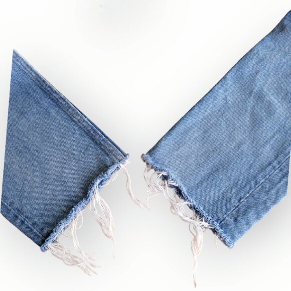 GRLFRND Sky Blue Distressed High Rise Jeans - Picture 6 of 13